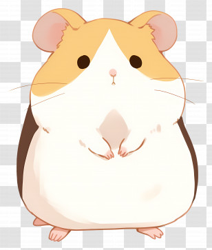 Cute Chubby Hamster - Cute Chubby Cartoon Hamster Illustration Transparent PNG