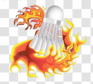 Badminton Fire Light - Yellow - A Ball Of Around Transparent PNG