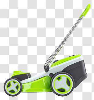 Modern Lawn Mower - Green Lawn Mower Illustration Transparent PNG