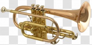 Cornet Trumpet Brass Instrument Musical Bore - Heart Transparent PNG