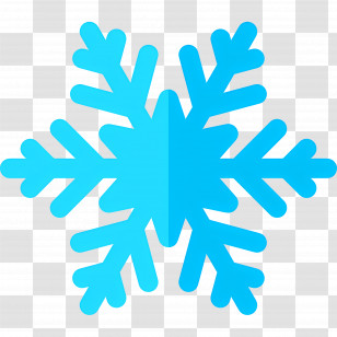Snowflake - Blue Snowflake Winter Icon Transparent PNG