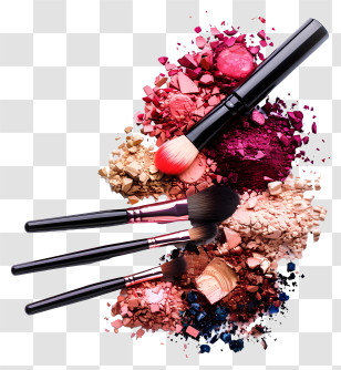 Make Up - Makeup Brushes And Cosmetics Transparent PNG