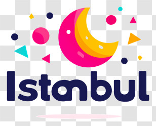 Istanbul - Istanbul Colorful Moon Logo Transparent PNG