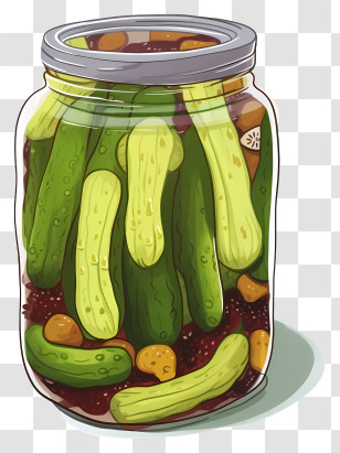 Pickles - Jar Of Pickles Illustration Transparent PNG
