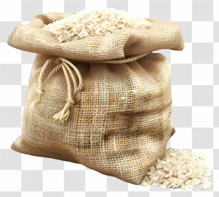 Sack Of Rice - Burlap Sack Filled With Rice Transparent PNG