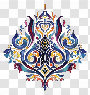 Eid Al Adha - Colorful Ornamental Design Transparent PNG