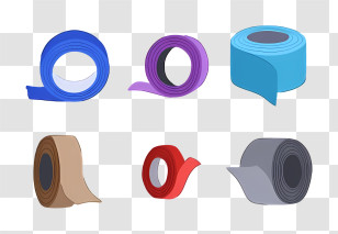 Duct Tape - Various Tape Rolls Transparent PNG