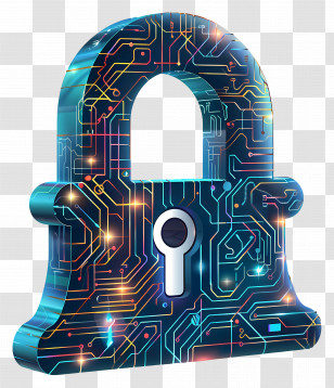 Digital Lock - Digital Lock With Circuit Design Transparent PNG