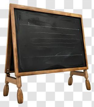 Chalk Board - Wooden Chalkboard For Classroom Use Transparent PNG