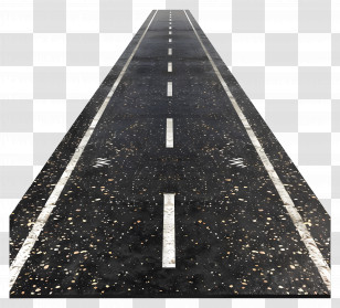 Asphalt Road - Long Asphalt Road With White Lines Transparent PNG