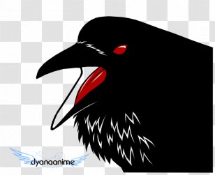 Fauna Close-up Beak Font - Raven Vector Transparent PNG