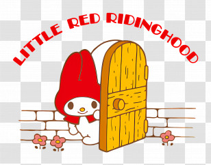 My Melody - Little Red Riding Hood Cartoon Illustration Transparent PNG
