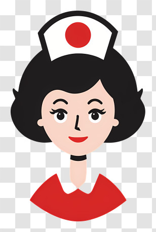 Nurse Logo - Nurse Cartoon Illustration Transparent PNG