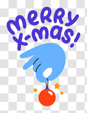 Christmas Ball - Merry Xmas With Ornament Transparent PNG