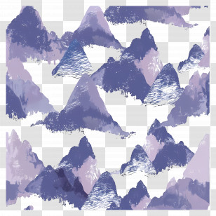 Mountain Pattern - Mountain Landscape Scenery Transparent PNG