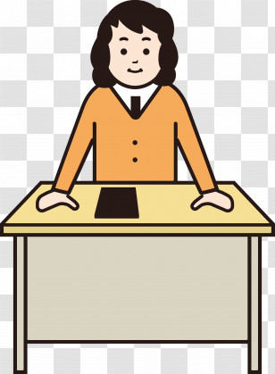 Cartoon Line Meter Sitting Behavior Transparent PNG