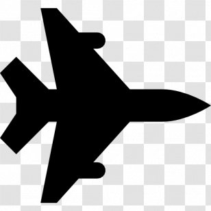 Airplane Aircraft General Dynamics F-16 Fighting Falcon Clip Art - Silhouette Transparent PNG