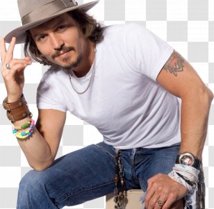 Johnny Depp T-shirt Bracelet Fashion Male - Tshirt - Actor Transparent PNG