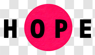 Hope Logo - HOPE Logo With Pink Dot Transparent PNG