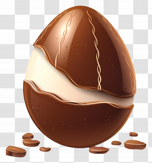 Chocolate Egg - Chocolate Egg Treat Transparent PNG