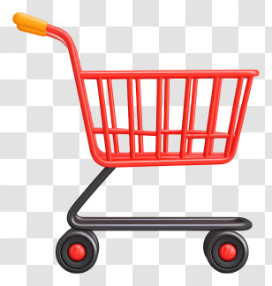 Shopping Trolley - Yellow Shopping Cart Icon Transparent PNG
