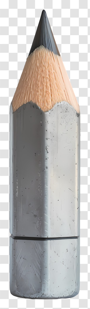 Pencil - Shiny Alloy Pencil Design Transparent PNG
