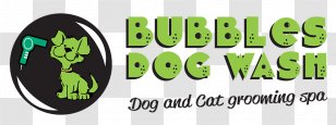 Dog Grooming Cat Pet Bubbles Wash - Logo Transparent PNG
