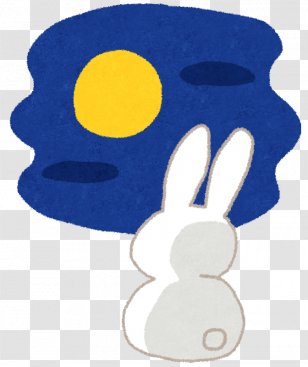 Tsukimi Supermoon Moon Rabbit - Midautumn Festival Transparent PNG