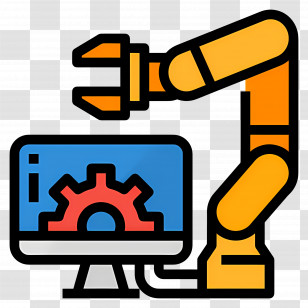 Robotic Arm - Robotic Arm With Computer Interface Transparent PNG