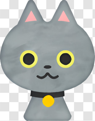 Cartoon - Cute Gray Cat Cartoon Illustration Transparent PNG
