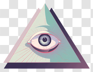 All Seeing Eye - Eye In A Triangle Symbol Transparent PNG