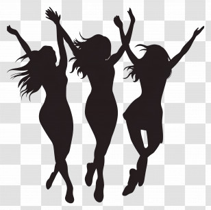 Party Silhouette - Silhouette Dance Party Transparent PNG
