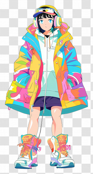 Coat - Colorful Jacket For Trendy Fashion Transparent PNG