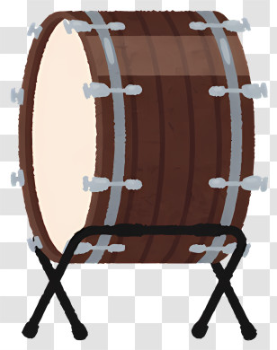 Music - Large Drum On Stand Illustration Transparent PNG