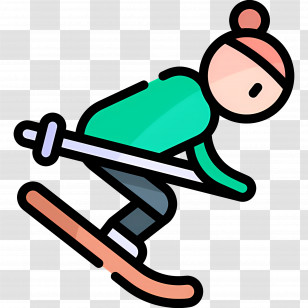 Skier - Person Skiing Transparent PNG