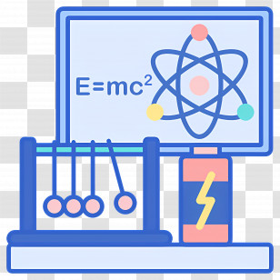 Science Lab - Science Illustration With Physics Concepts Transparent PNG