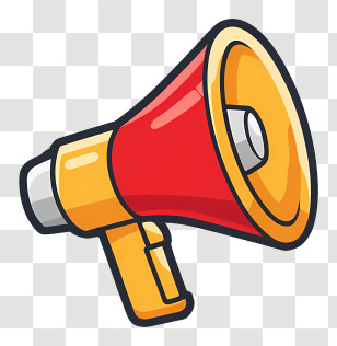 Megaphone Icon - Red And Yellow Megaphone Transparent PNG