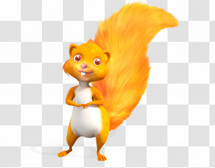 Everythings Rosie - Squirrel With Bushy Tail Transparent PNG