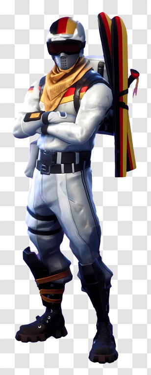 Fortnite - Cartoon Skiing Character For Winter Sports Transparent PNG