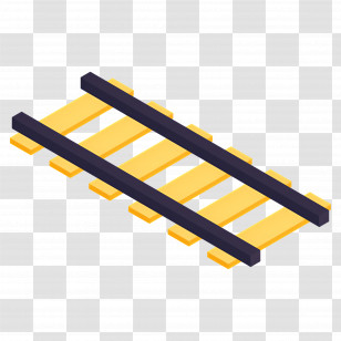 Train Tracks - Railway Track Illustration Transparent PNG