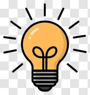 Light Bulb - Light Bulb Icon For Ideas Transparent PNG