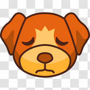Dog Emoji - Sad Dog Emoji Transparent PNG