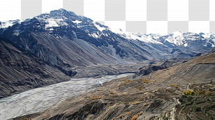 Mount Scenery Geology Moraine Glacier Massif Transparent PNG