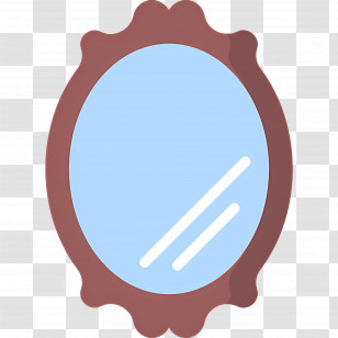 Beauty Mirror - Classic Oval Mirror Transparent PNG