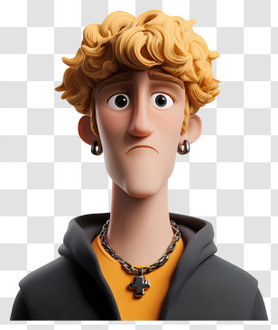Logan Paul - Animated Character With Blonde Hair Illustration Transparent PNG