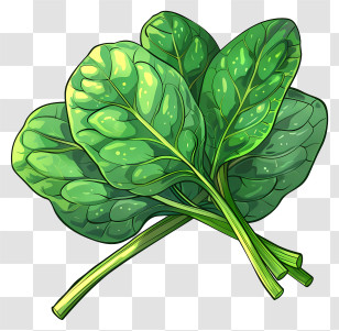 Green Spinach - Fresh Green Spinach Leaves Transparent PNG