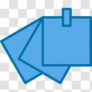 Sticky Notes - Blue Sticky Notes Transparent PNG
