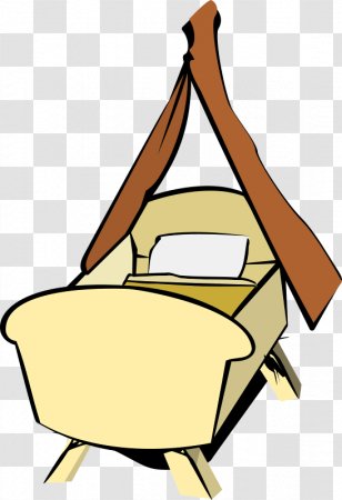 Infant Bed Clip Art - Public Domain - Baby Products Transparent PNG