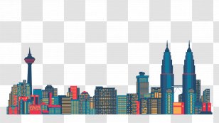 Kuala Lumpur Tower Silhouette Skyline - City Transparent PNG