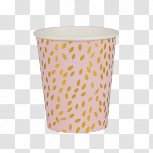 Paper Cup Gold Color - Yellow Transparent PNG